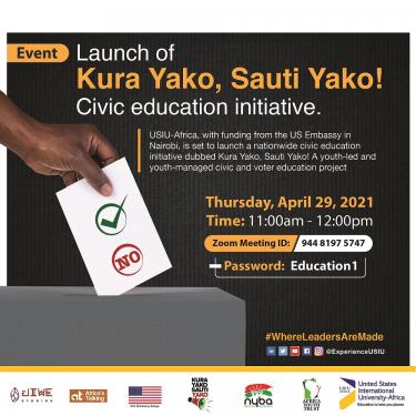 Kura Yako, Sauti Yako! Civic Education Initiative