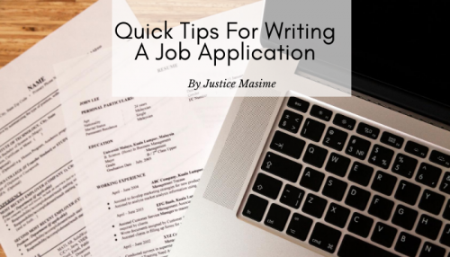 Quick Tips for Writing a Job Application