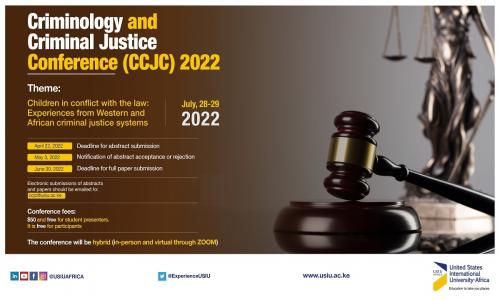 Criminology and Criminal Justice Conference 2022: Call For Papers