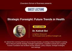 Chandaria School of Business holds lecture on future trends in health