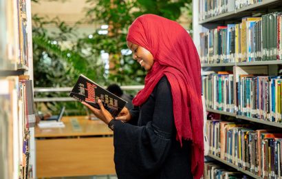 Master of Arts in Counseling Psychology USIU Student in the Library